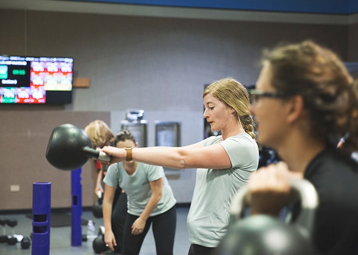 MYZONE wearable and Tabata training