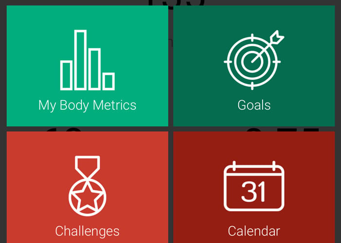 set goals in the MYZONE app