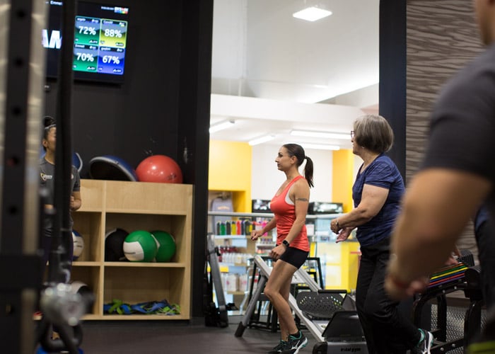 Myzone live display screen