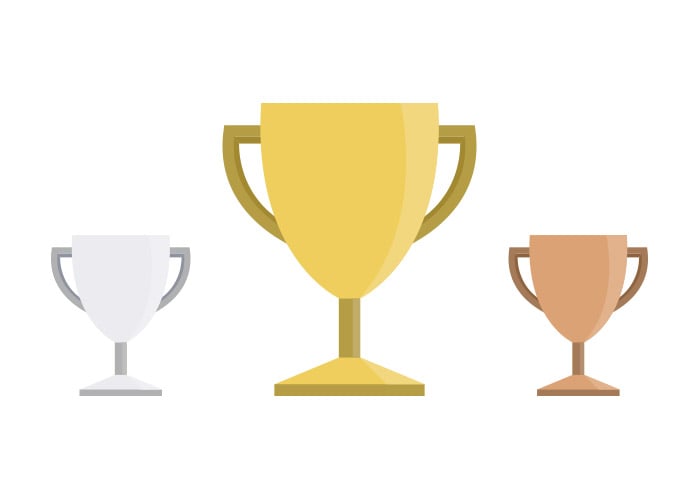 Trophies to signify gamifying workouts 