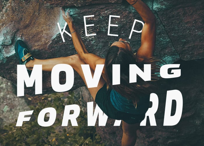 mountain-climber-woman-moving-forward