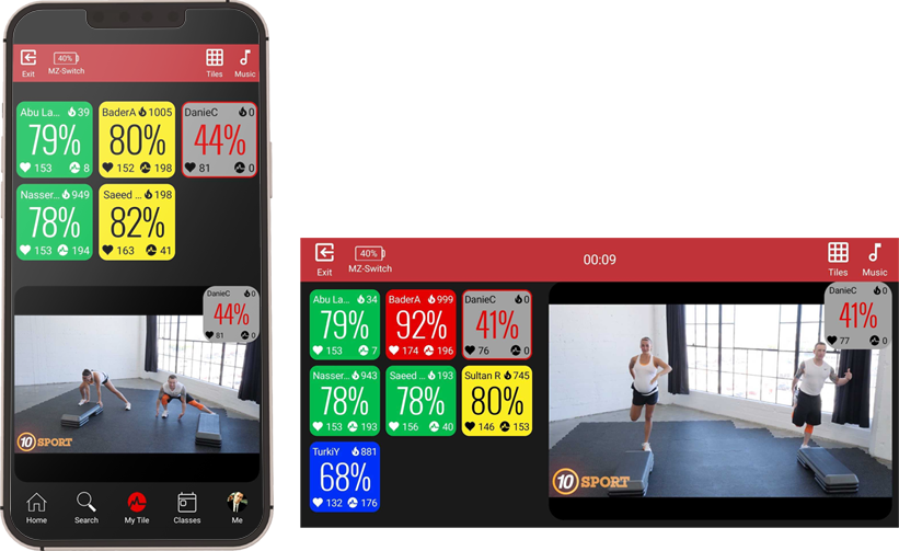 Myzone MZ-Remote workout displays