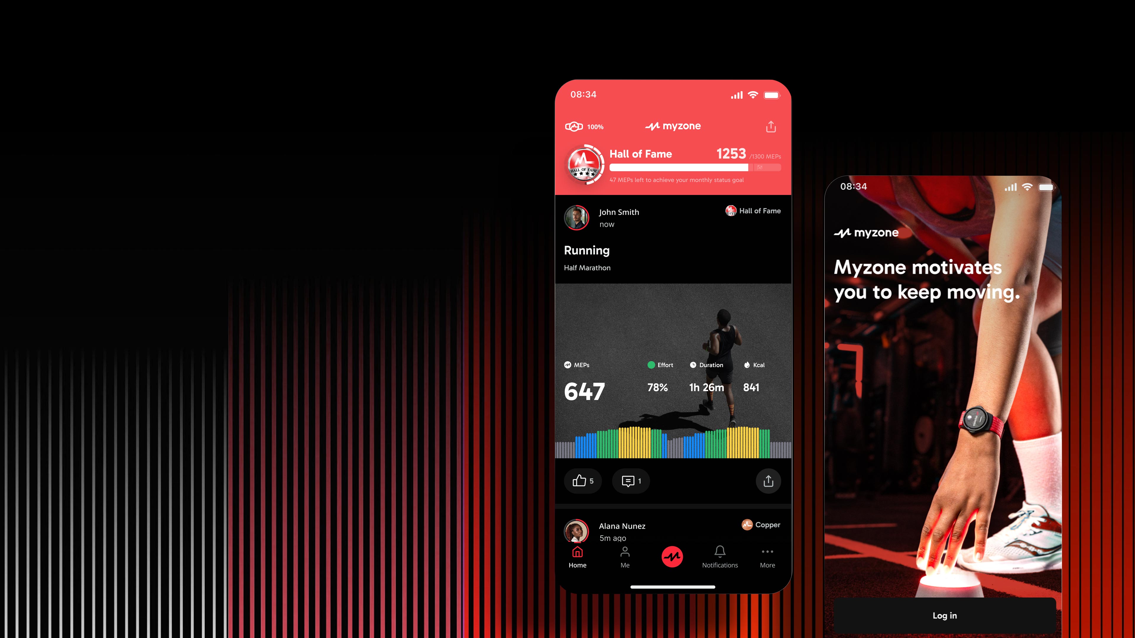 A teaser image of the new Myzone app experience