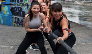 Team outdoor workout