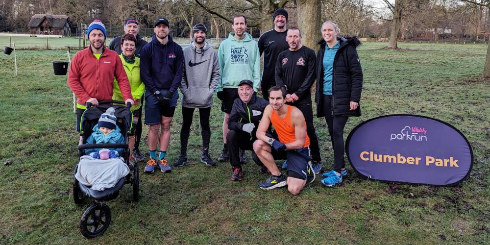 Your Training Partner community members meet up at a Park Run event